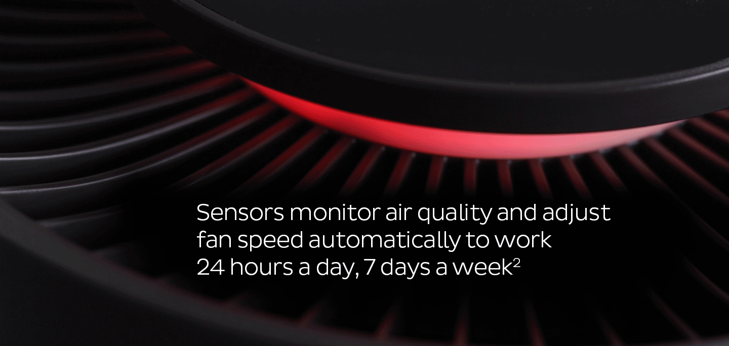 intelligent sensors constantly monitor and report air quality, and adjust automatically.
